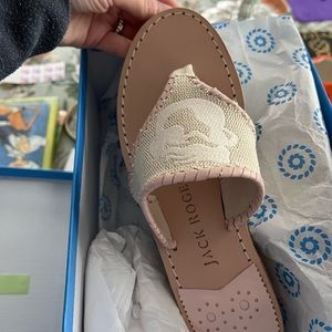 Spartina Mermaid Embroidered Jack Rogers! Brand new!!